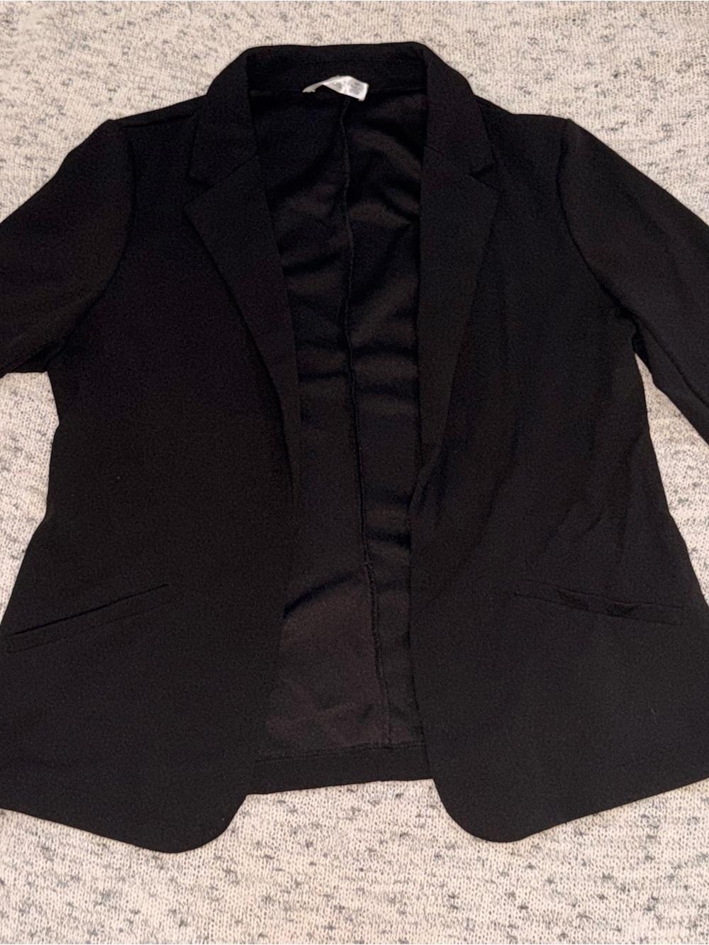 89th & Madison Black Women's Open-Front Blazer